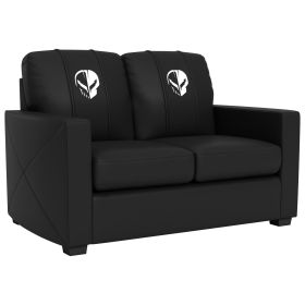 Silver Loveseat with Corvette Jake Symbol White Logo