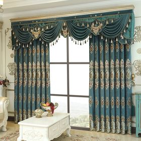 Luxury Elegant High-end Embroidered Curtains, Blackout Living Room Bedroom Villa, Velvet Curtains, Finished 2-piece (Option: SGP202211420)