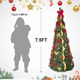 Christmas Tree, Christmas Decorations, Holiday Decorations (Option: Half of 15ft)