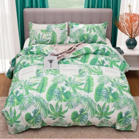 Spring Milan Quilt 3-piece Set Queen (Color: Green)