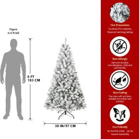 PVC, Christmas Tree, Christmas Decorations,  With Lights (Option: 6ft)
